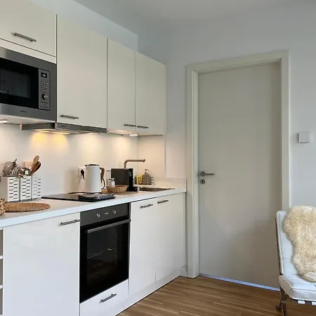 Апартаменты Louis, Barrierefrei, Mit Kuche Und Terrasse In Der Neuen Wohnanlage Buchholzer Grun Ганновер